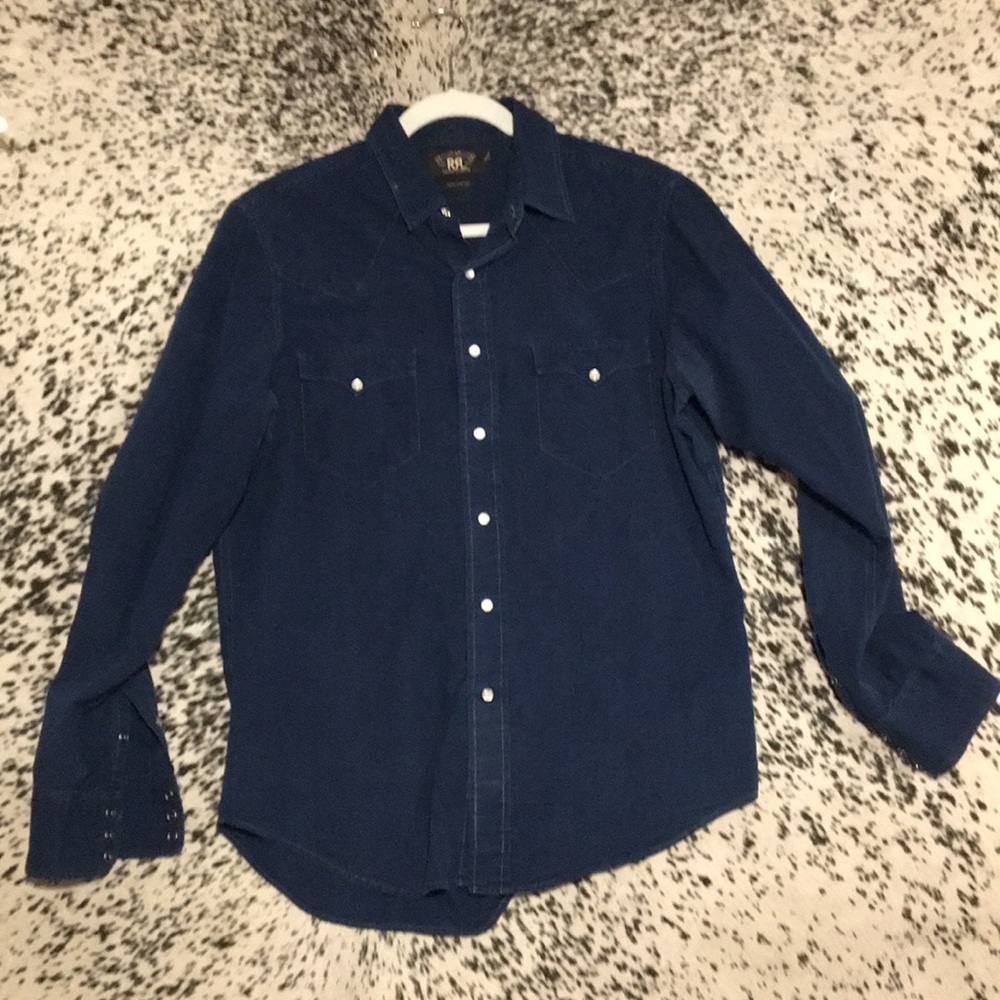 RRL snap western shirt